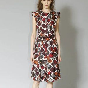 Carolina Herrera silk button front dress